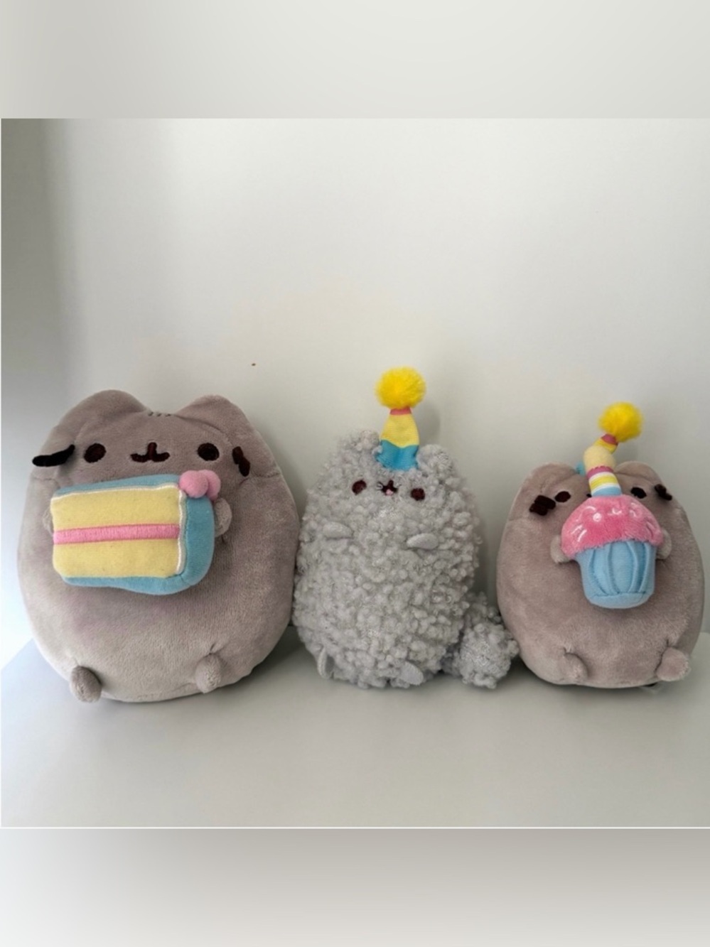 GUND Pusheen and Stormy Birthday & Birthday Cupcake Plush Set